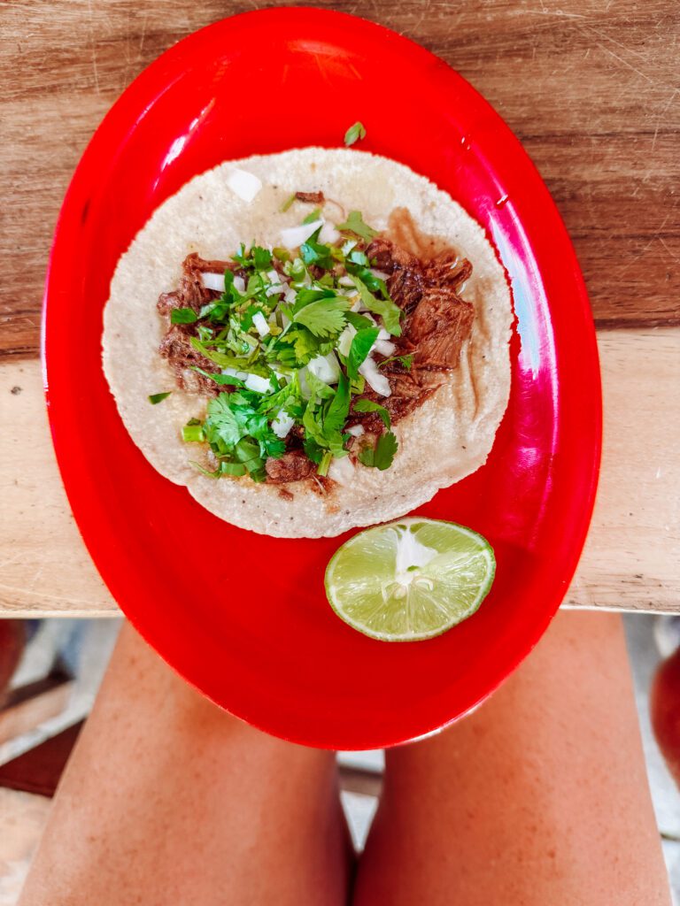 sayulita is a foodie paradise-beachside birria tacos in sayulita, mexico