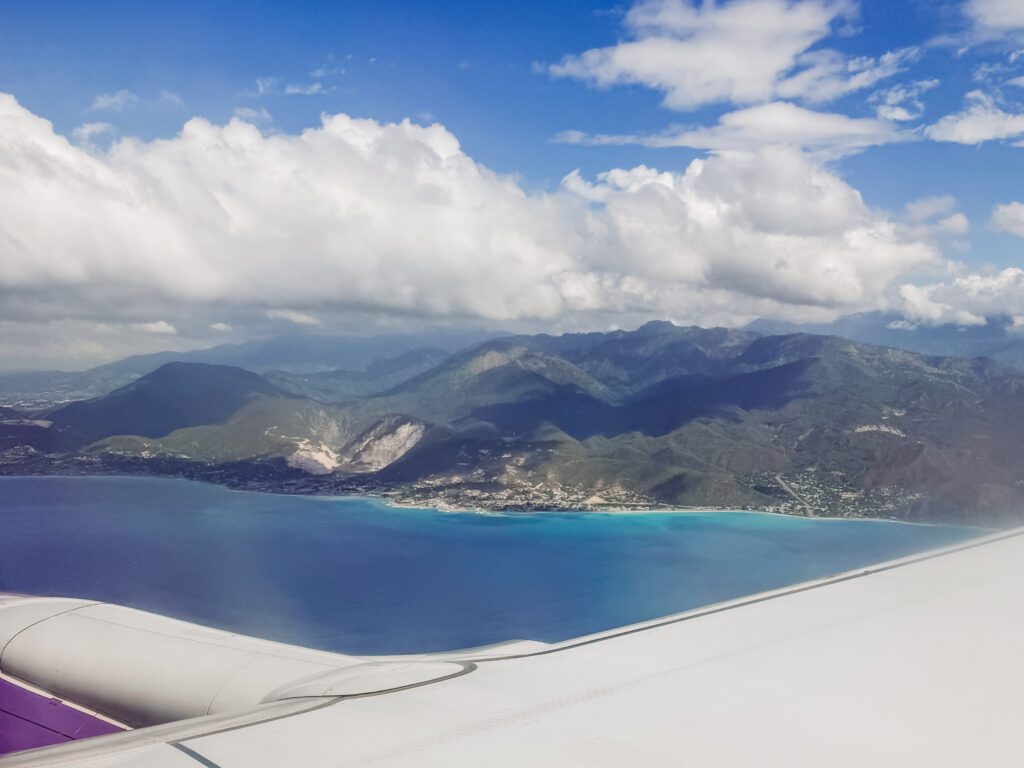 flying around the caribbean