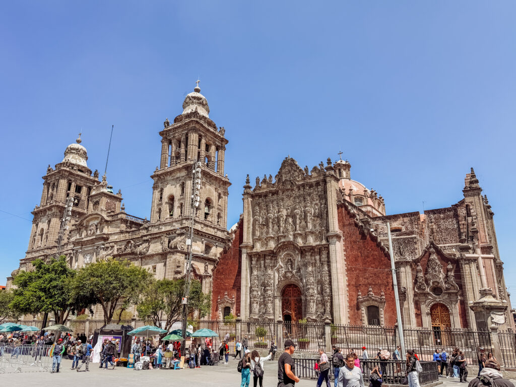 the cathedral in mexico city