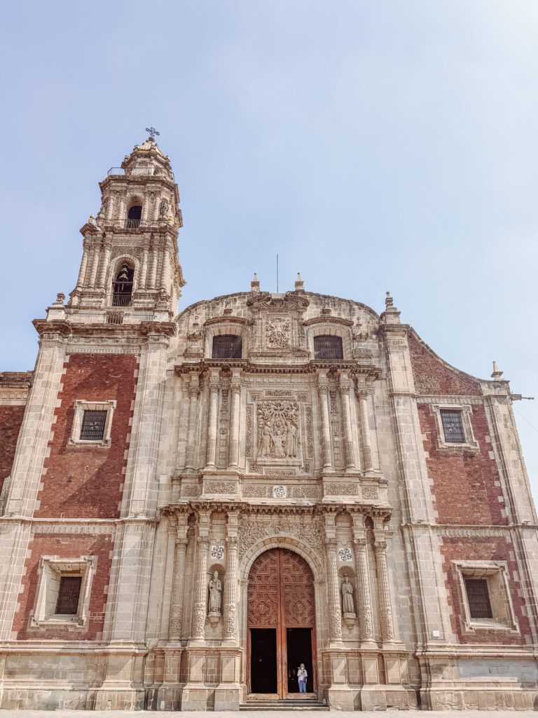 church in the small plaza in mexico city