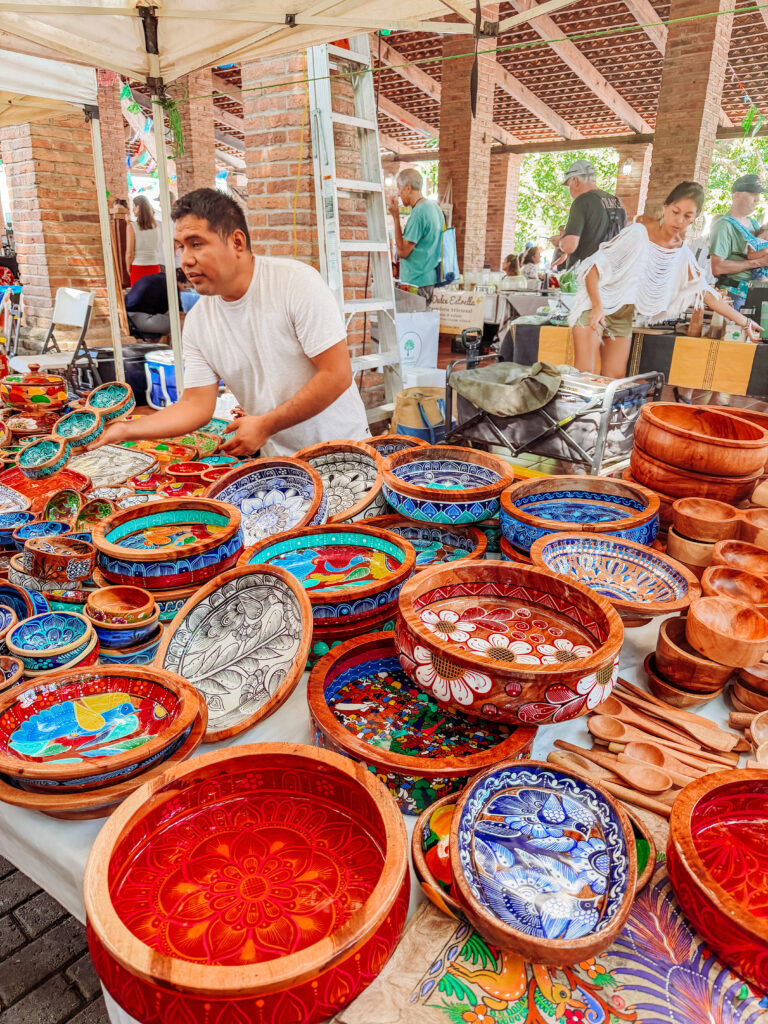colourful ceramics and terracotta in mexico