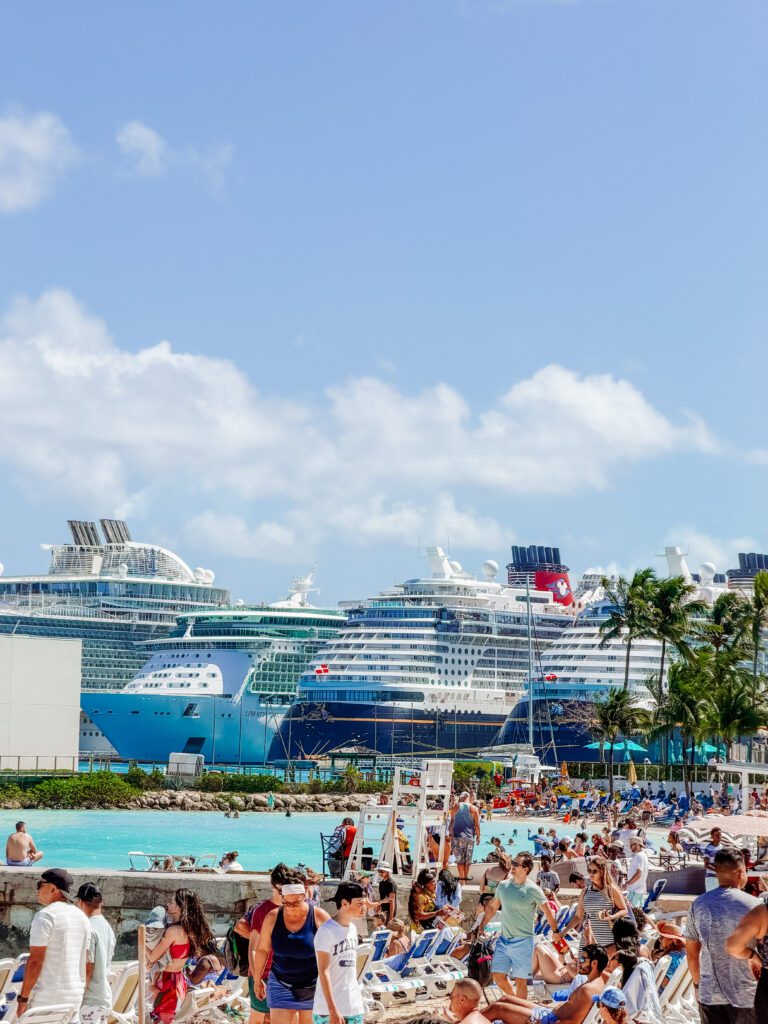 cruise ships at port in nassau