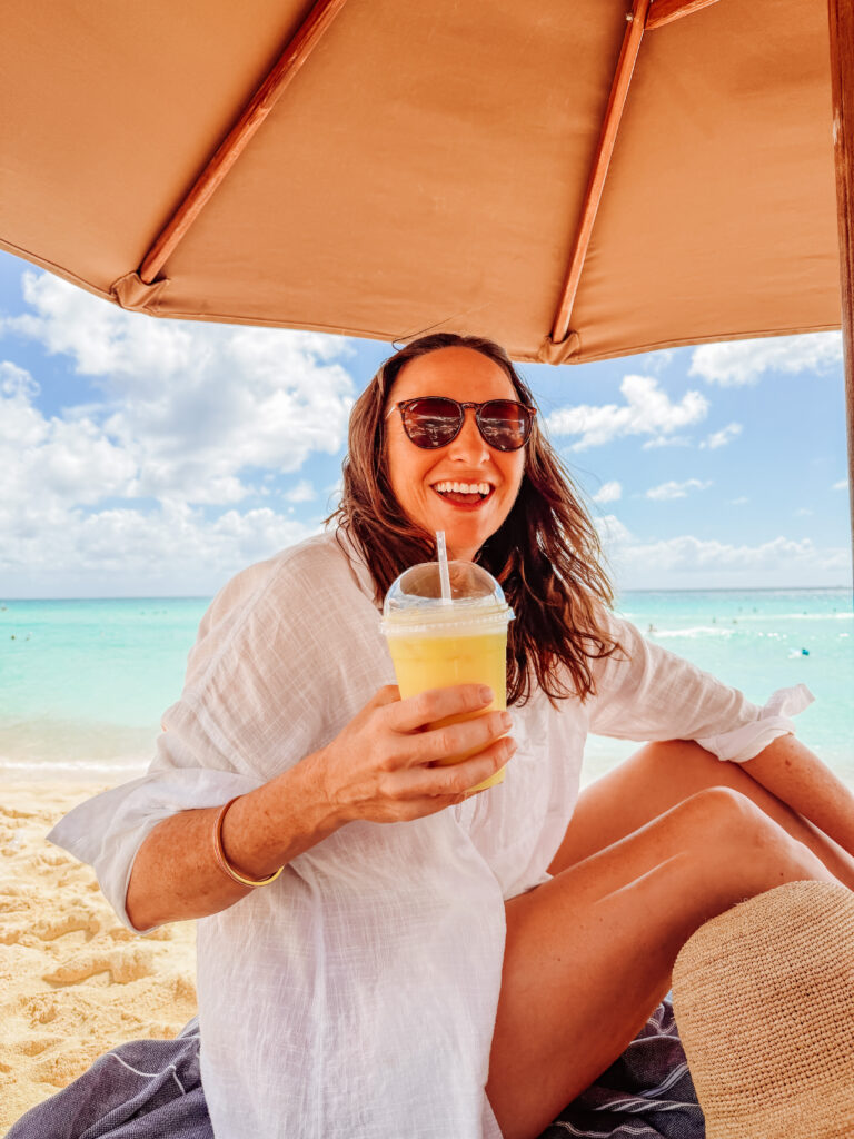 pina colada at dominicus beach, bayahibe, dominican republic