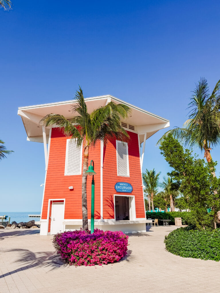 the excursion hut at ocean cay bahamas