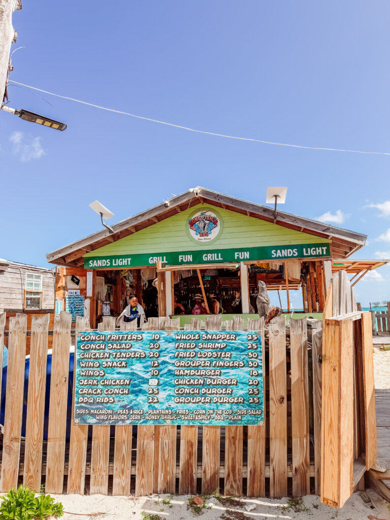 local food available on the beach