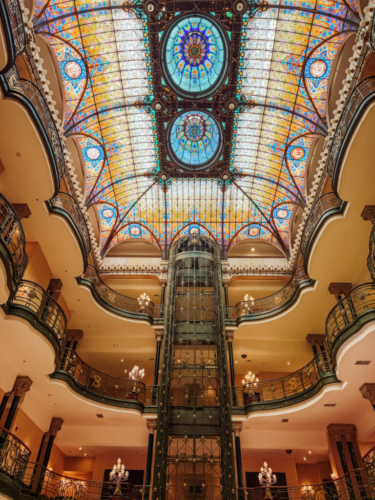 the gran hotel is gorgeous, I would love to stay here on our next visit to mexico city