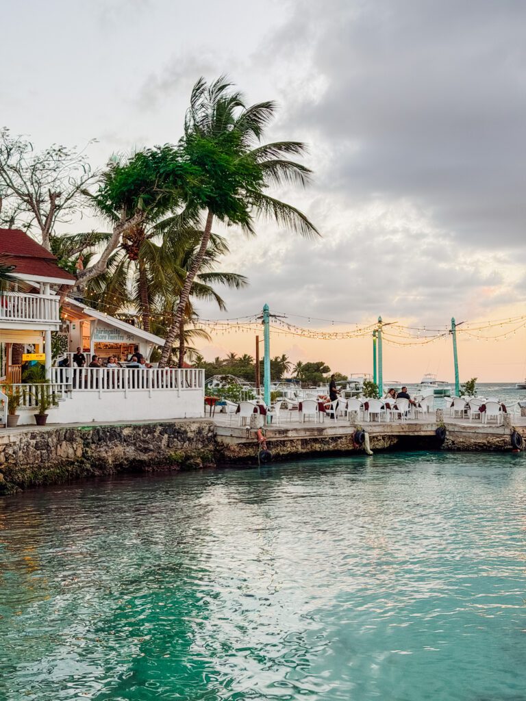 harbour restaurant is really popular bayahibe