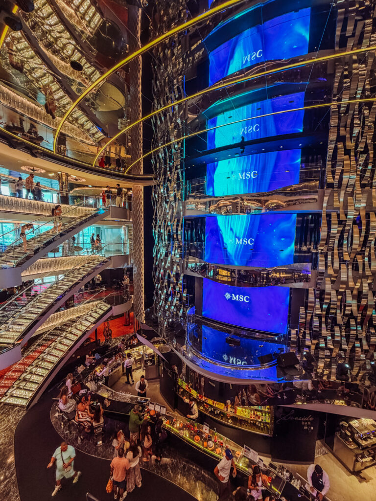 cool interior of msc seaside