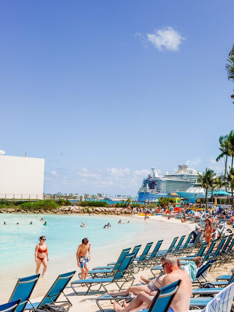beach chairs at junkanoo beach nassau