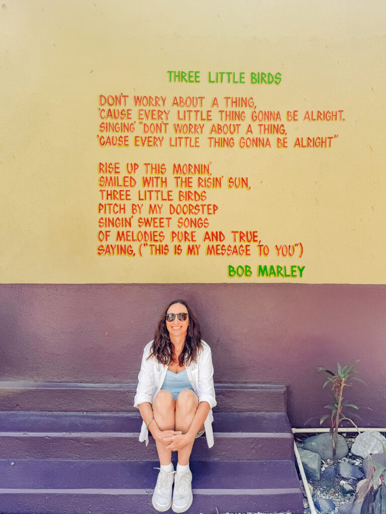 where bob wrote three little birds at his house-the bob marley tour kingston