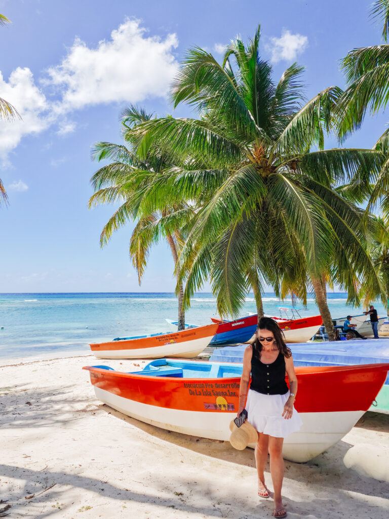 pretty boats on saona island dominican republic
