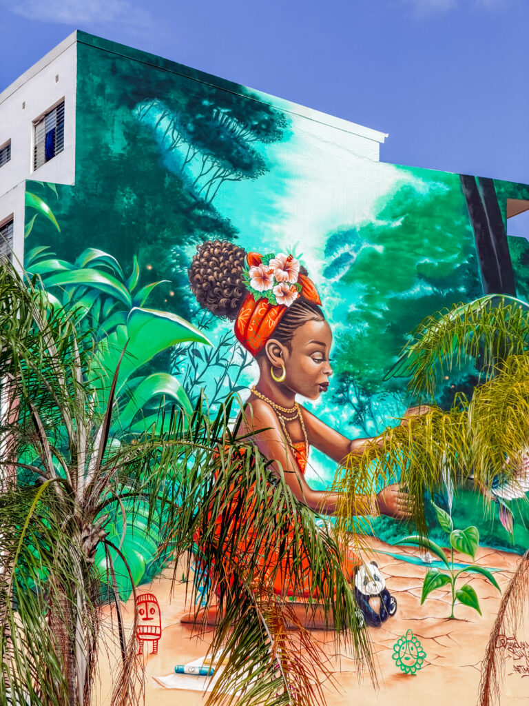 there are so many stunning pieces of street art around martinique