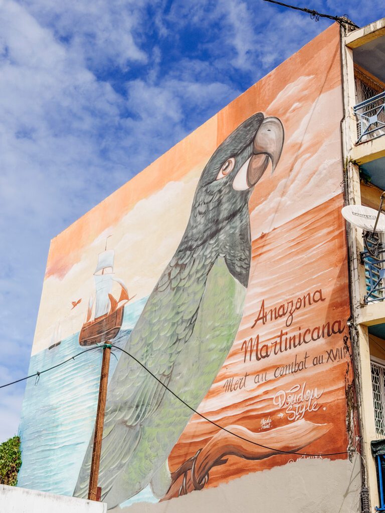 there are so many stunning pieces of street art around martinique