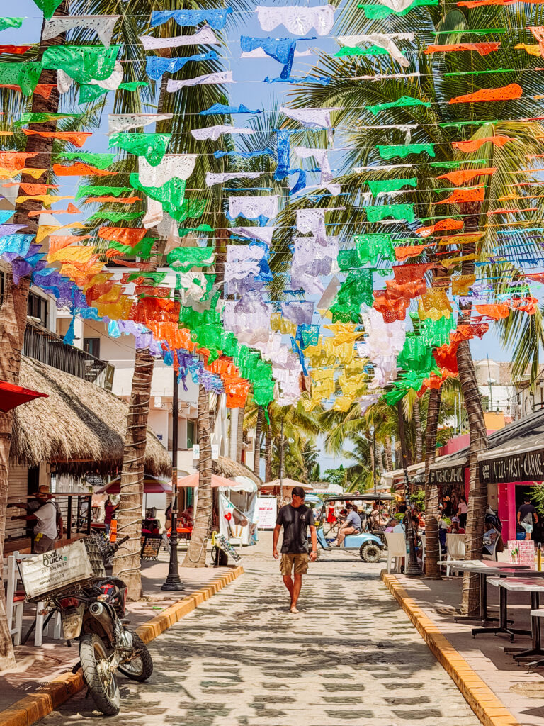 mike at flag street at sayulita in the riviera nayarit mexico