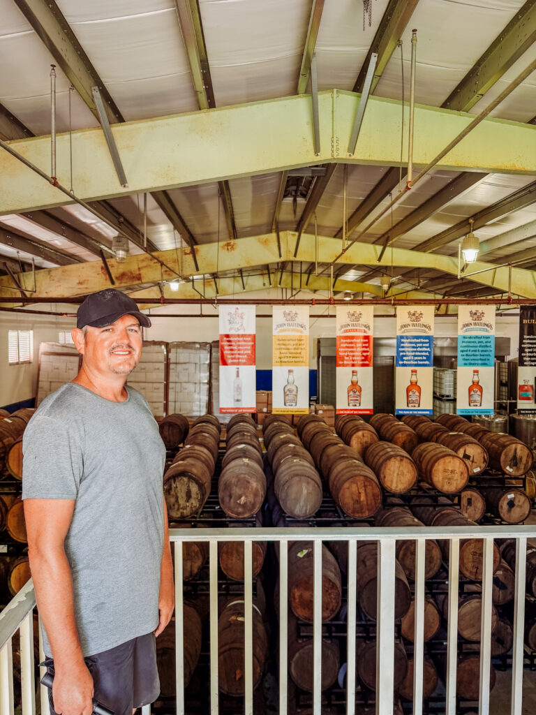 mike on the tour at the john watling rum distillery tour nassau