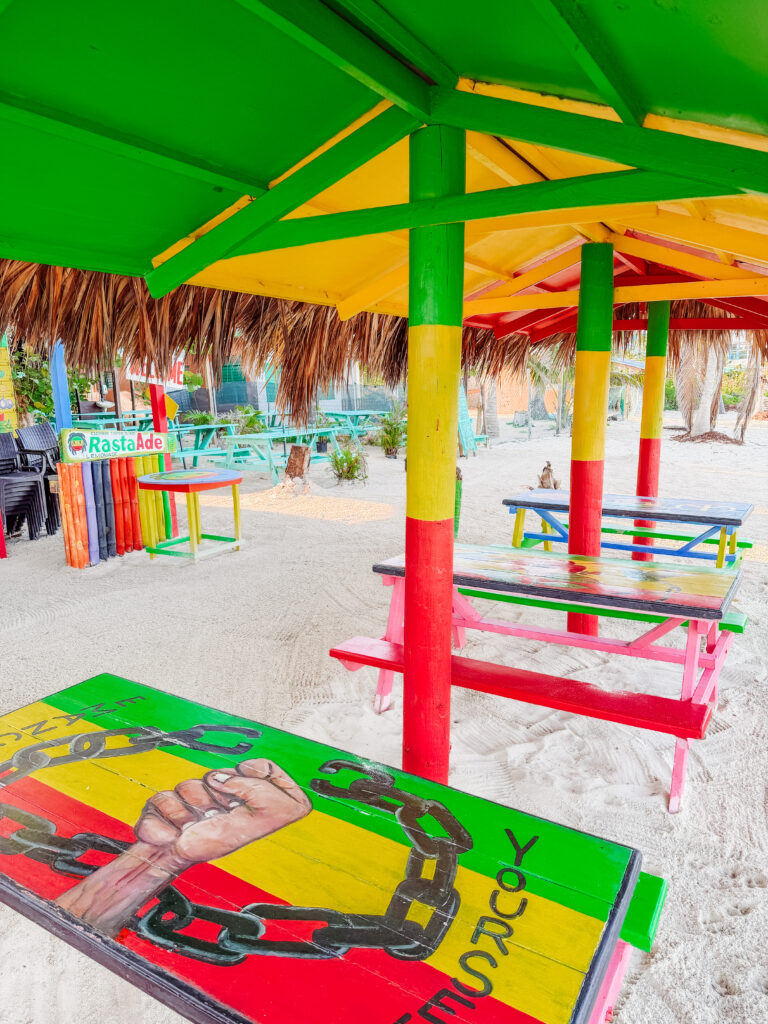 cool cafe on negril beach