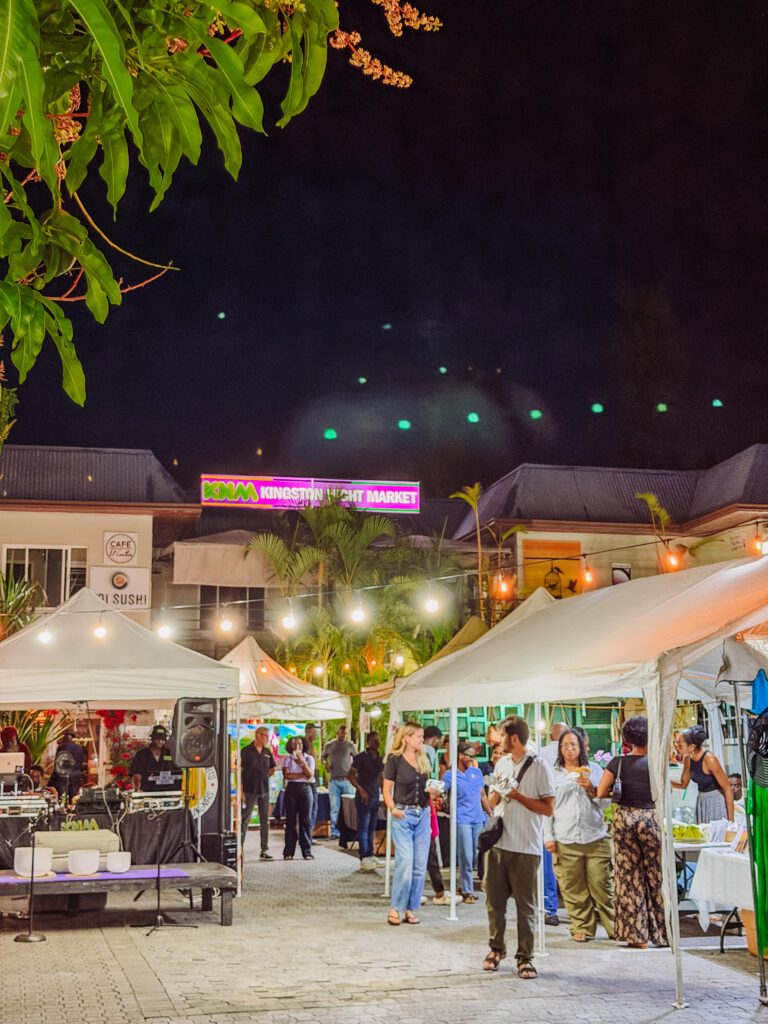 at the night market is a great thing to do in kingston, community orientated and good vibes