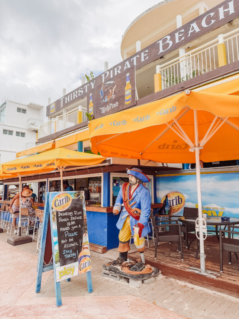 boardwalk along st maarten philipsburg