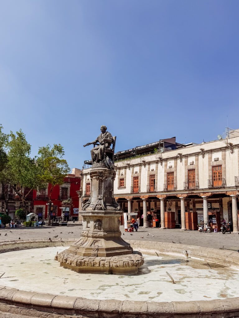 fountain statue in mexico city