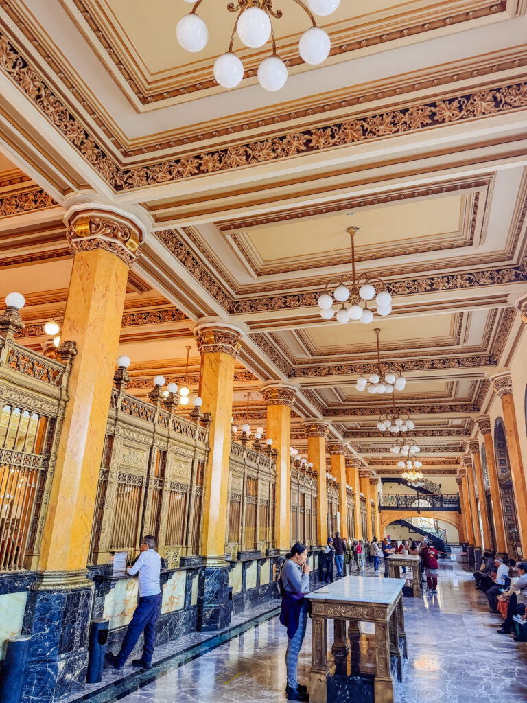 the most ornate post office I have ever been in -mexico city