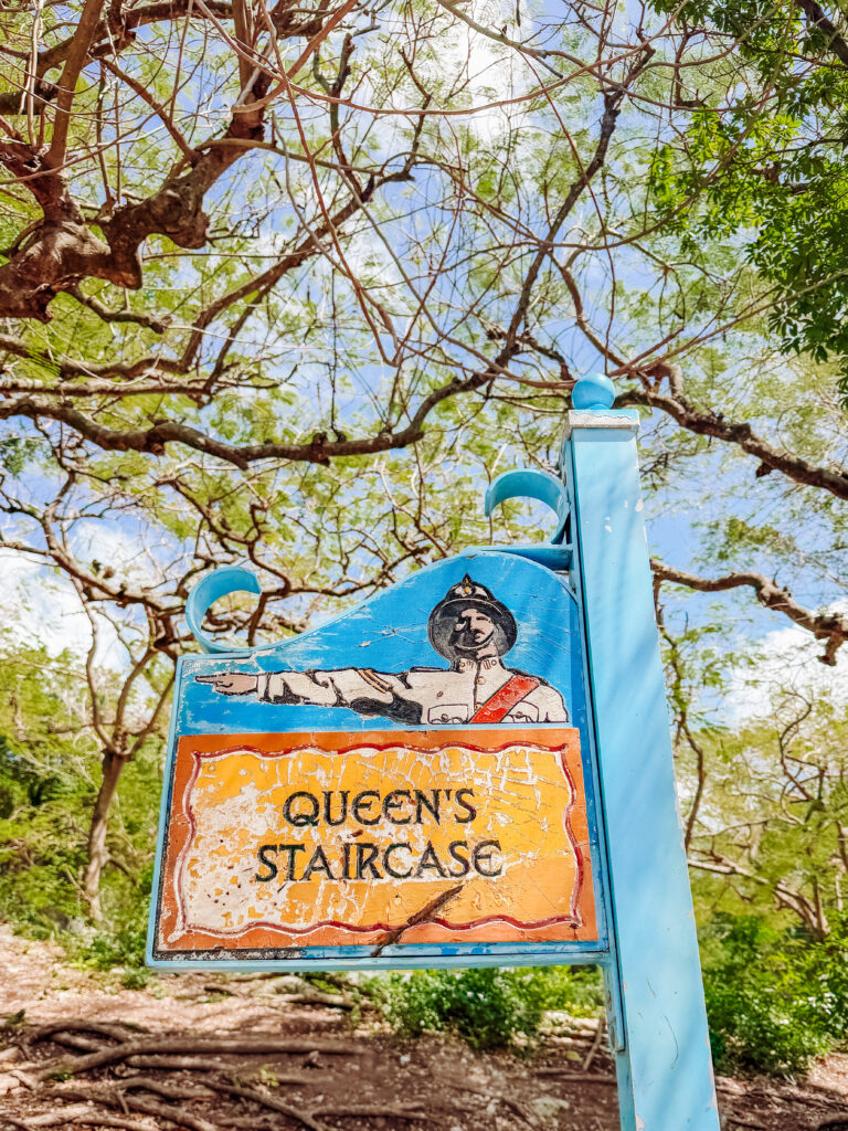 sign to nassau queens staircase