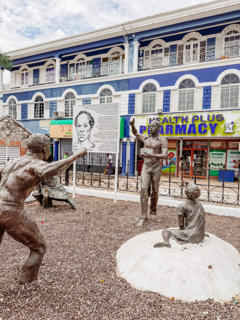 sam sharpe square is an important historical place in montego bay