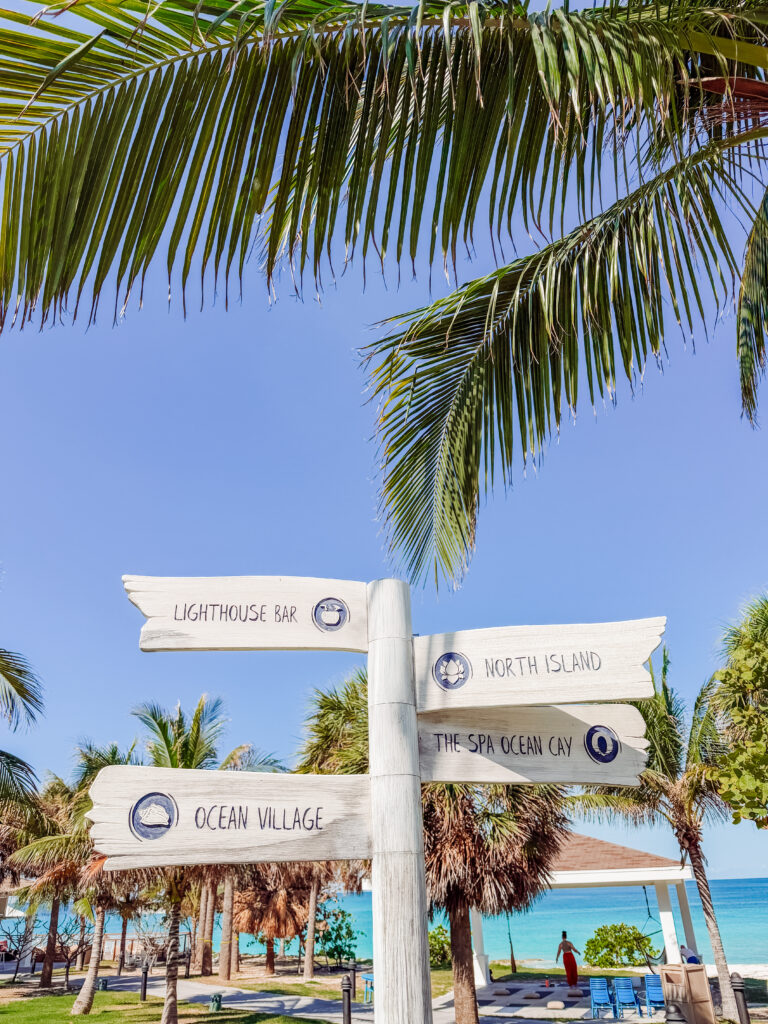 signs to help you get around ocean cay