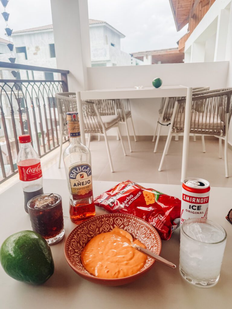 snacks for dinner in bayahibe dominican republic