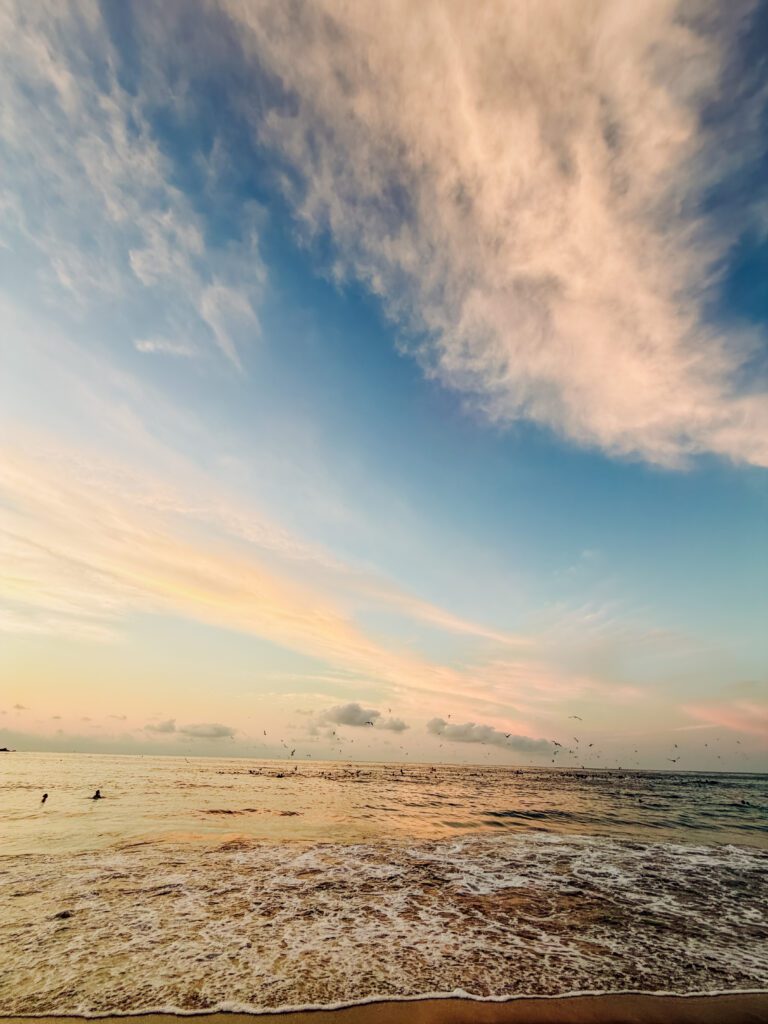 sunsets on the beach in sayulita, mexico