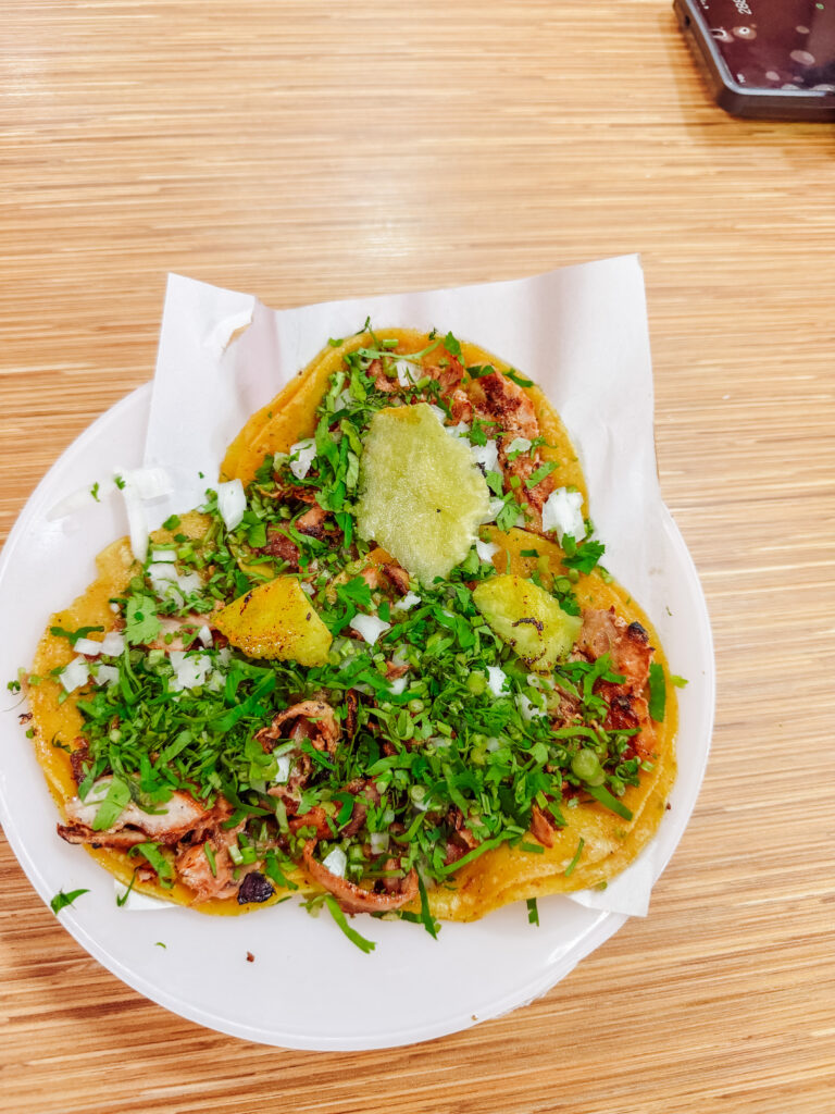 delicious al pastor tacos in mexico city