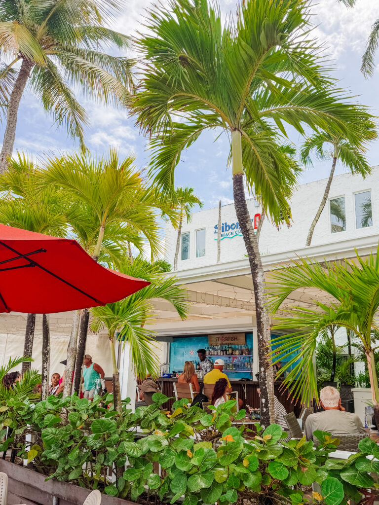 beach bar in antigua
