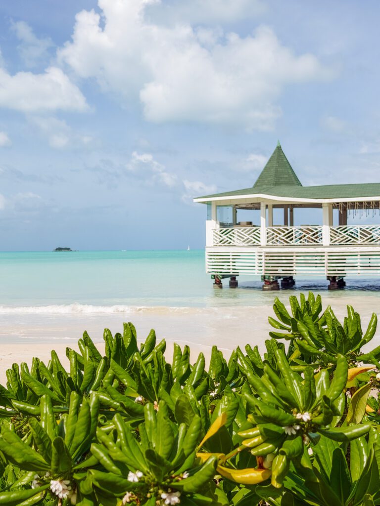 pretty beach scenes on antigua
