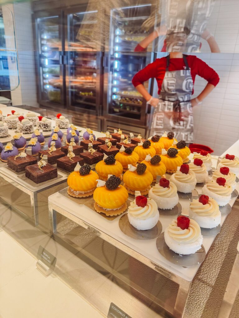 lots of gluten free options at the dessert bar in galley