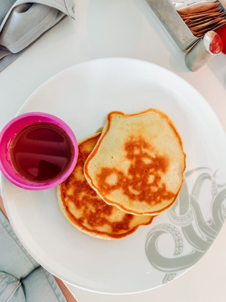 you can ask for gluten free pancakes in the galley on virgin voyages