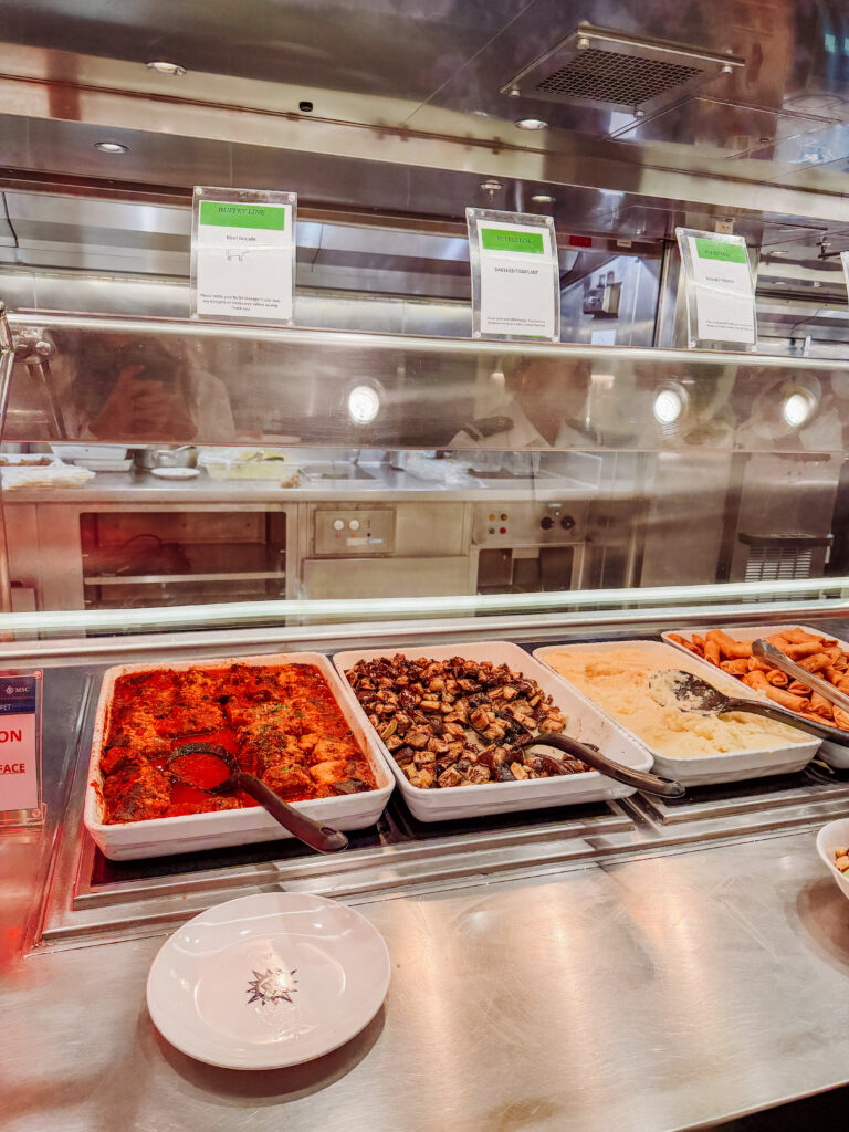 buffet meals on msc cruise
