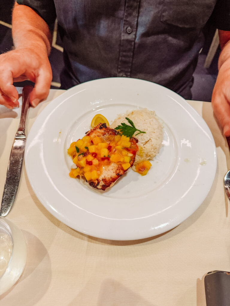 mikes dinner in msc cruise dining room 