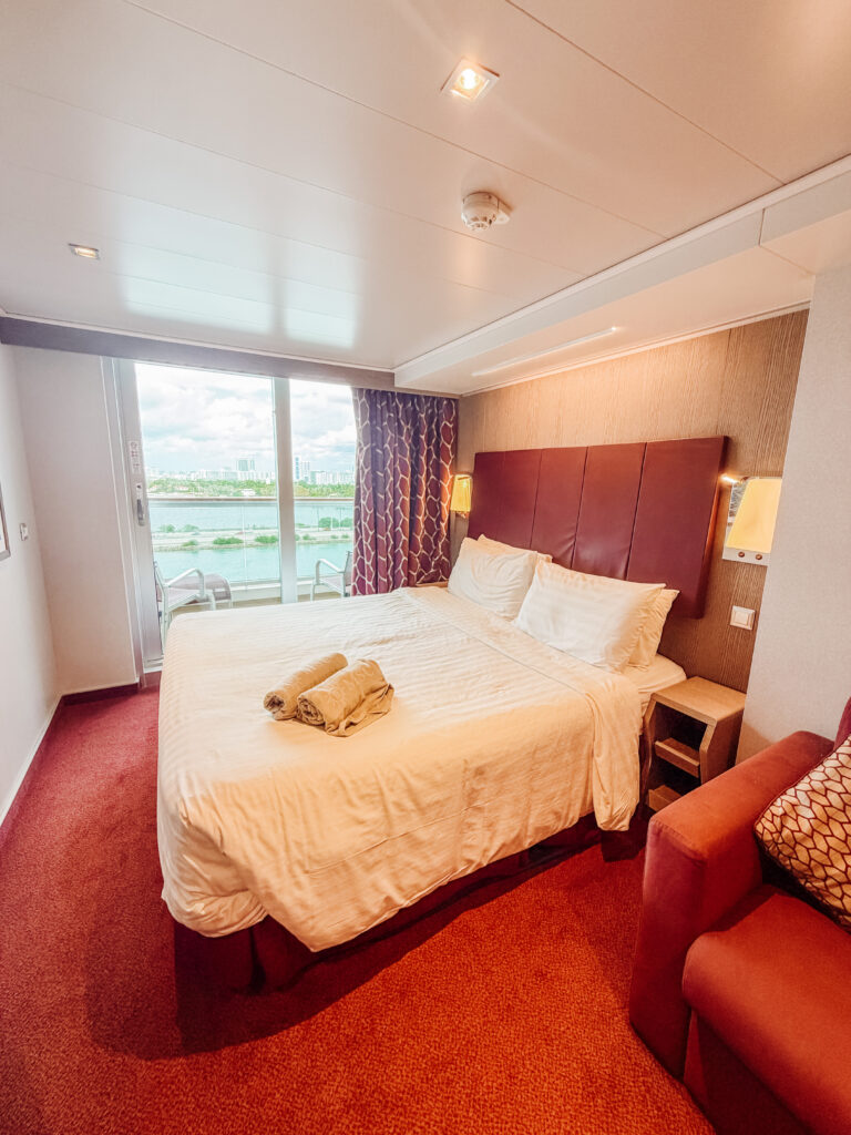 msc cruise bedroom balcony cabin