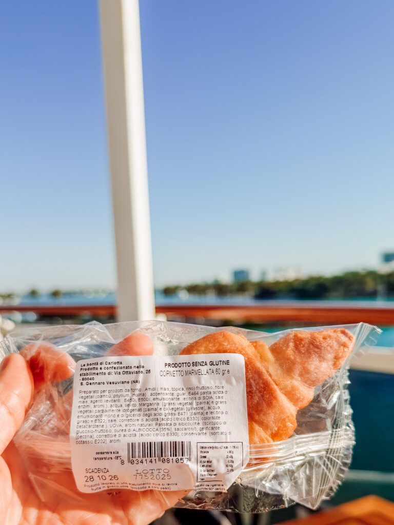gluten free croissant on msc cruise
