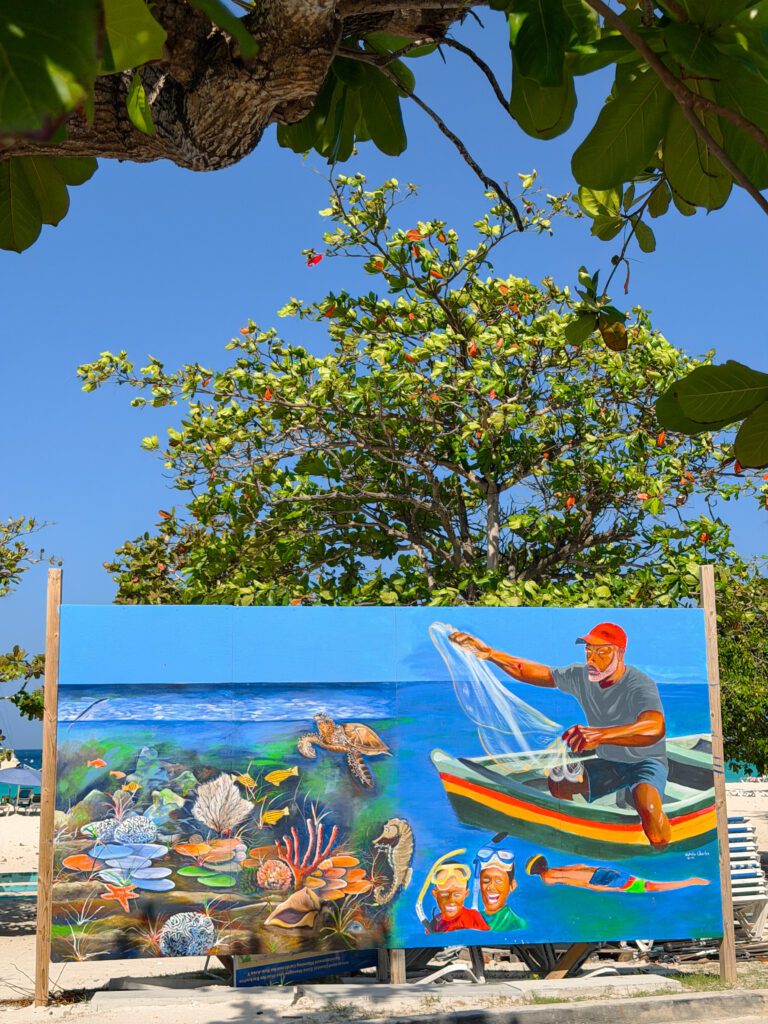 street art at brownes beach in barbados