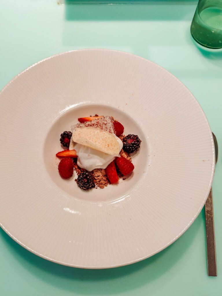 the dessert on test kitchen virgin voyages