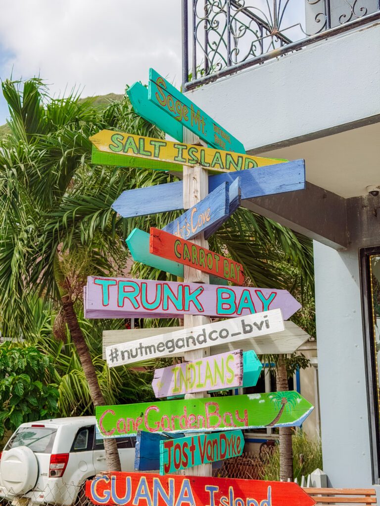 sign tortola BVI