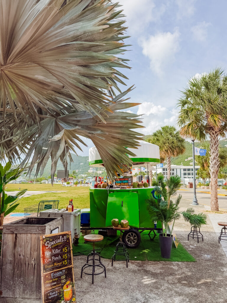 drinks cart in tortola BVI