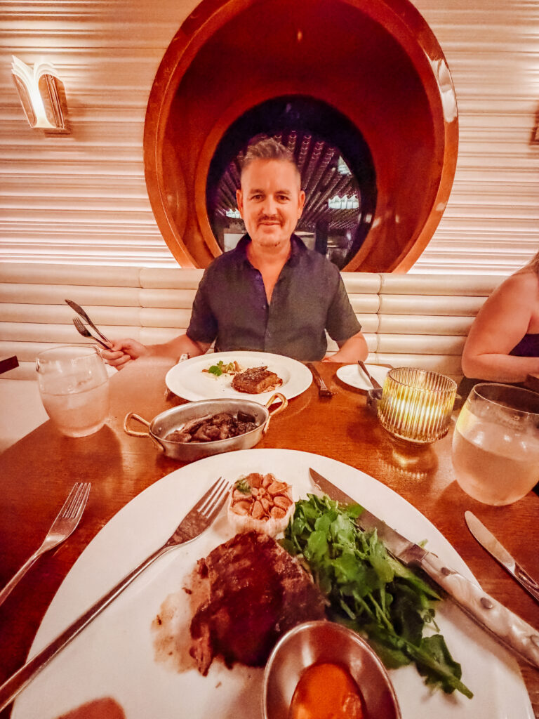 the wake was our favourite restaurant, the NZ lamb chops were excellent virgin voyages