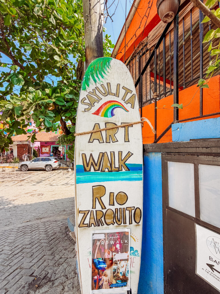 entry to the art walk sayulita mexico
