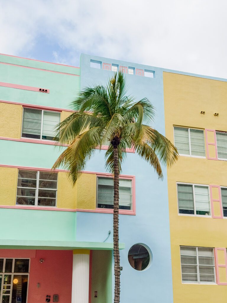 playful colours in south beach miami