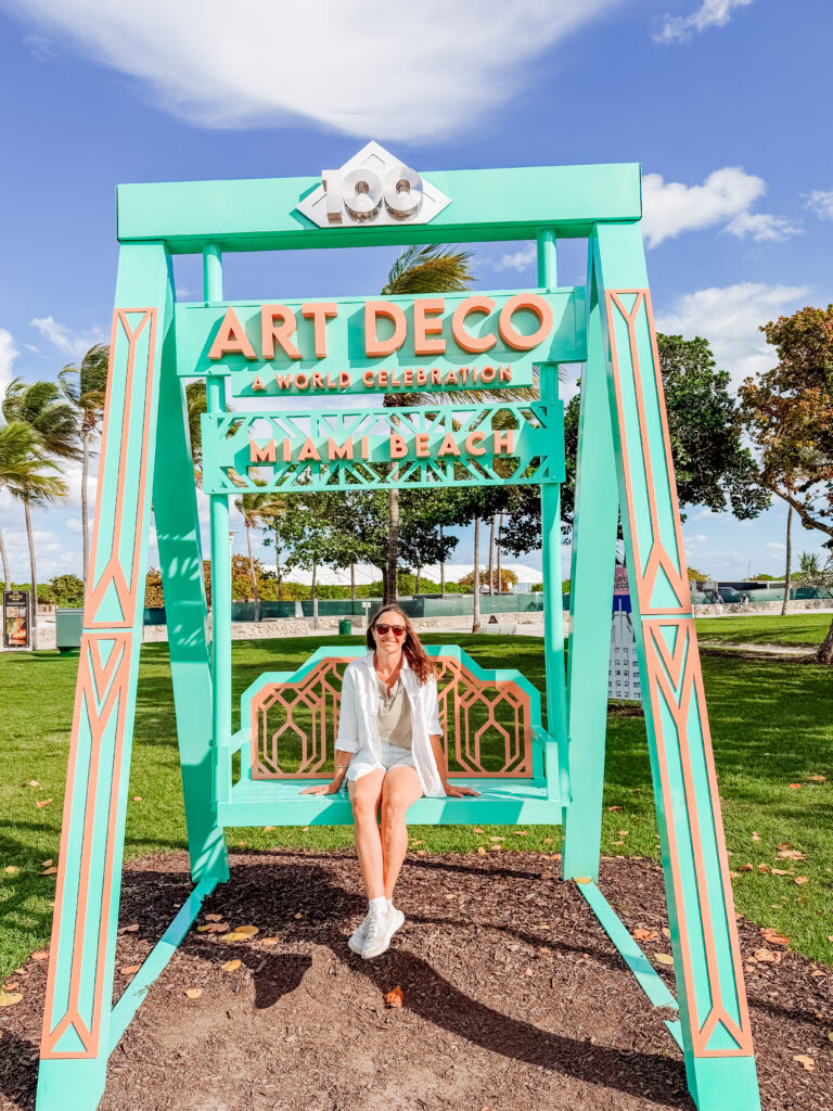 kelly at the dispalys in Lummus Park south beach miami