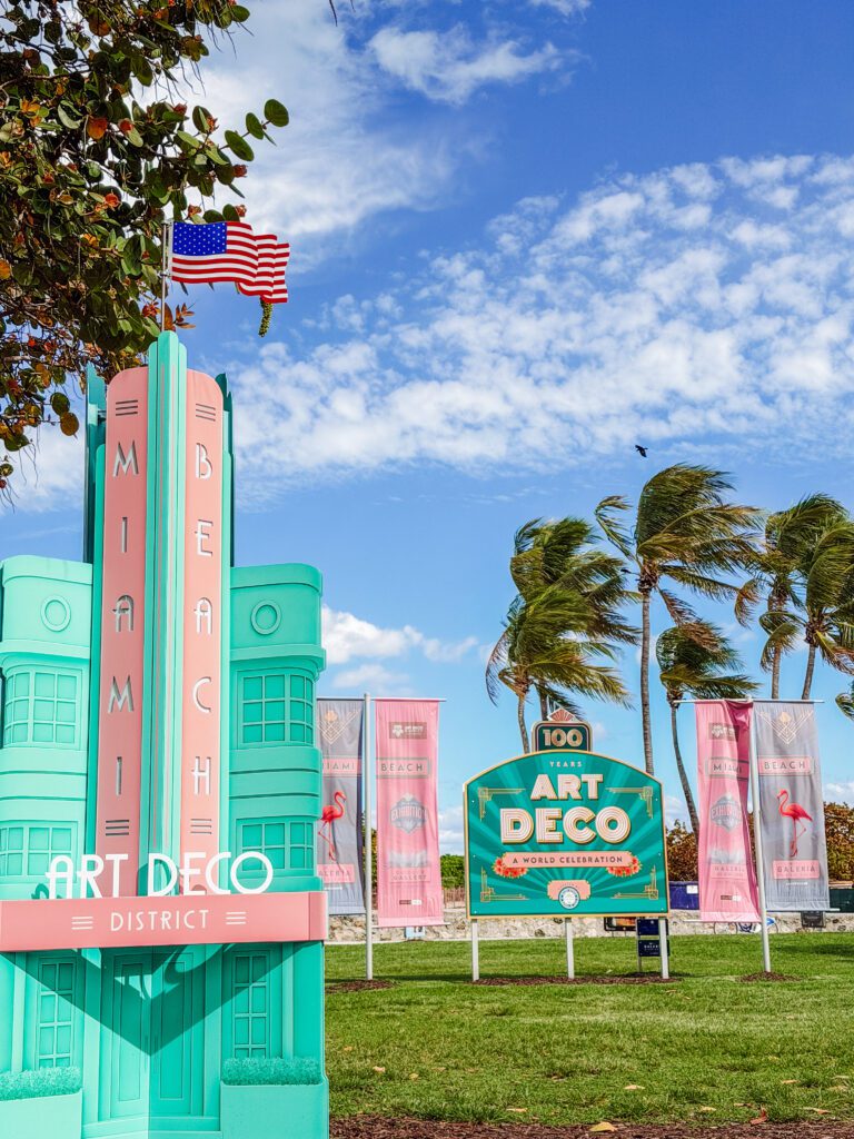 dispalys in Lummus Park south beach miami