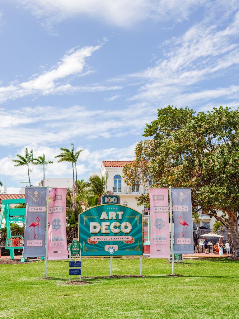 dispalys in Lummus Park south beach miami