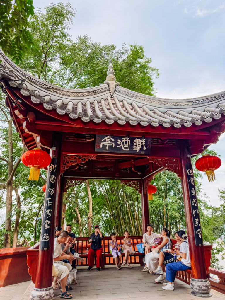 gazebos as you walk along the first part to the head, take a rest in the shade