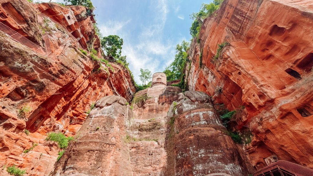 the leshan giant buddha is really massive!
